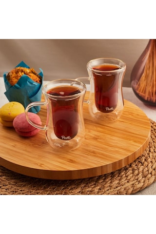 Perotti Double Wall Kuplu Çay Bardağı 2 Parça