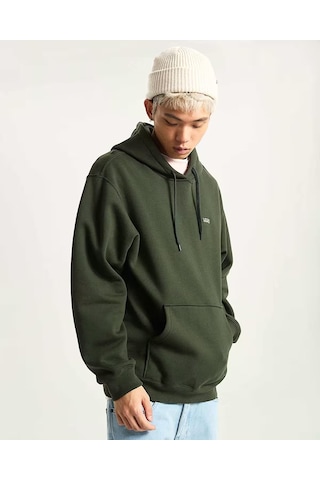 Left Chest Iı Loose Po Erkek Siyah Sweatshirt - Vn000p21