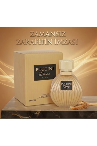 Puccini Paris Donna Gold Edp 100 Ml Kadın Parfüm Orijinal Ürün Güvencesi Aromatik