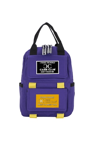 Case Club Kadın Çantası Yandan Cepli Su Geçirmmez Kumaş Mor