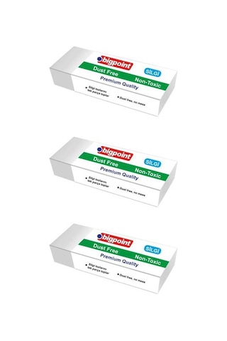 Bigpoint Dust Free Silgi Beyaz Küçük Boy 3 Lü