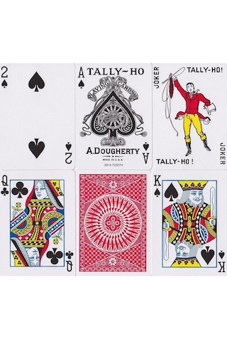 Tally-ho Circle Back Kırmızı Red Oyun Kağıdı İskambil Kartları Destesi
