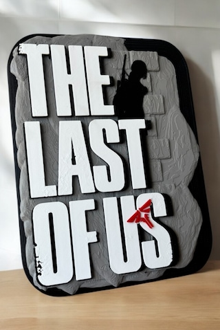 The Last Of Us 3d Duvar Dekoru 17.5 Cm Yüksekliginde Logo Figür Premium Koleksiyon Parça 17.5 Cm