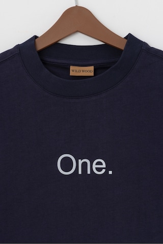 Wild Wood Garment Wild Wood "the One" Baskılı Premium Oversize T-shirt Lacivert