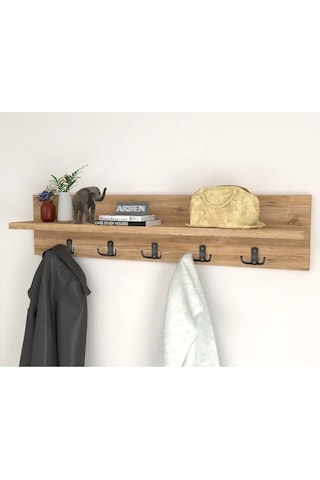 Kapı Arkası & Hol Askılık - Modern Ahşap Koridor, Mutfak, Banyo Askı Ünitesi