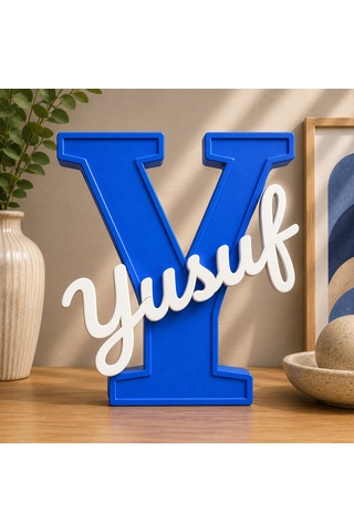 Y Harfi Kişiye Özel 3D İsim Yazısı Dekoratif Bebek ve Çocuk Odası Harf İsimlik Masa Üstü Özel Tasarım Y Harfi Kişiye Özel 3D İsim Yazısı Dekoratif Bebek ve Çocuk Odası Harf İsimlik Masa Üstü Özel Tasarım