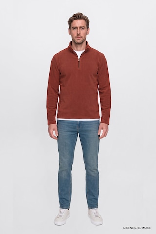 Ac&Co / Altınyıldız Classics Erkek Petrol Mavısı Pamuklu Tapered Fit 5 Cepli Esnek Jean Kot Denim Pantolon Petrol Mavisi