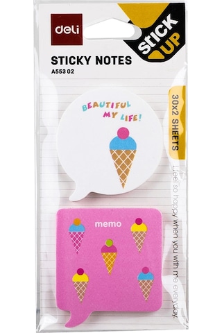 Deli Sticky Notes Yapışkanlı Not Kağıdı 30x2 A55302