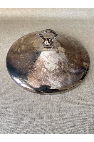 Gümüş Kaplama Desenlı Tencere Kapağı 24Cm