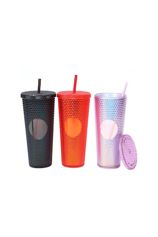 Novahub Çoklu Renk Seçenekleri İle 310g Su Bardağı - 22.8x10.4cm Siyah Siyah