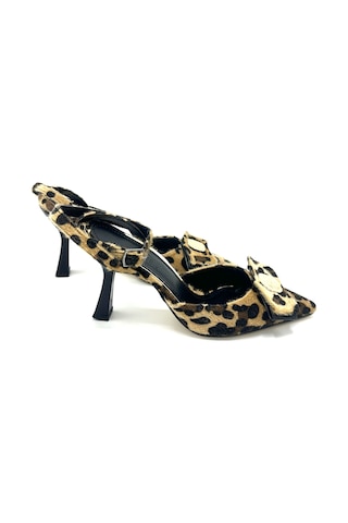 Nostra Shoes Leopar Mira Kadın Topuklu Ayakkabı Leopar