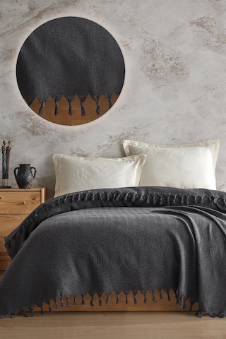 Viaden Berlino Çift Kişilik Pike 200 x 230 CM - Füme