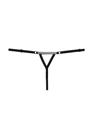 Magic Form 369 Kadın Bedeni Ayarlanabilir Taşlı String Külot-siyah Siyah