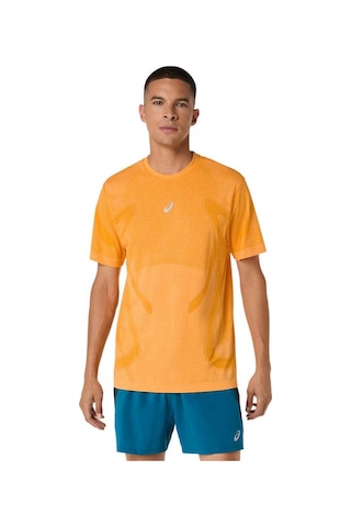 Asics Road Seamless Erkek Sarı Koşu T-shirt 2011d355-800 Sarı
