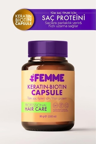 De Femme Keratin & Biotin Dökülme ve Yıpranmalara Karşı Kapsül Saç Maskesi 80 G