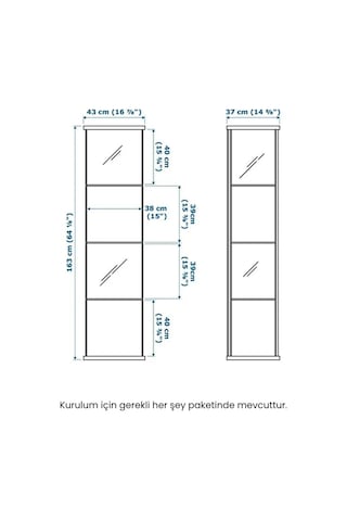3 Lü Beyaz Siyah Sade Home Cam Vitrin Gümüşlük Büfe Kitaplık Camlı Koleksiyon Vitrini Siyah