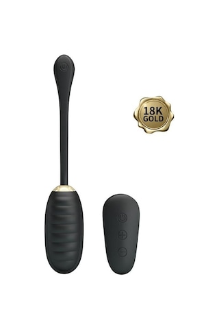 Lilitu Shop Uzaktan Kumandalı 12 Titreşim Fonksiyon & 18 Ayar Altın Kaplamalı Teknolojik Vibratör Yumurta