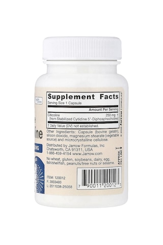 Takviye Jarrow Formulas, Citicoline Cdp Choline, 250 Mg, 60 Capsules