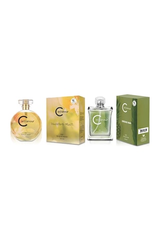 Cle D'amour Powdering Fruits Kadın Parfüm EDP 100 ML + Strong Man Erkek Parfüm EDP 100 ML