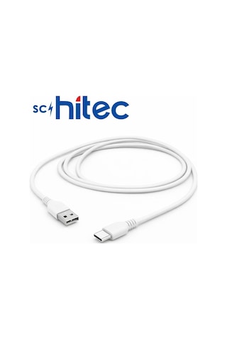 Schitec 45w Usba To Type-c Data Ve Hızlı Şarj Kablosu 1m Beyaz