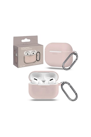 Proaks Airpods Uyumlu Pro 2 İçin Karbinli Silikon Kılıf 172576327 Fildişi