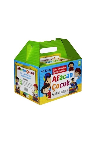 Afacan Çocuk Sınıf Kitaplığı Seti - 40 Kitap Takım- Akvaryum Yayınları