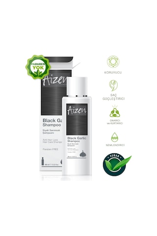 Aizen Cosmetic Siyah Sarımsak Şampuan