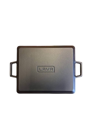 Lava Döküm Izgara Tava Metal Kulplu 26 x 32 CM