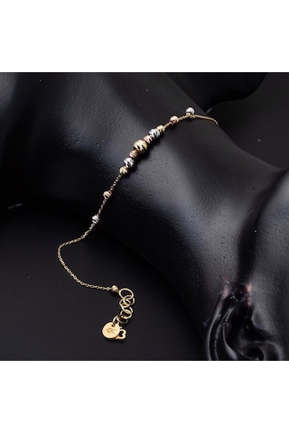 Bilezikci 14 Ayar Altın Dorika Toplu Bileklik 14VRST71-BL Sarı Altın