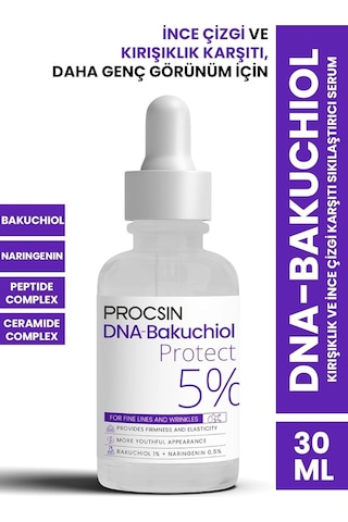 Procsın Dna-bakuchiol Kırışıklık Ve İnce Çizgi Karşıtı Sıkılaştırıcı Serum 30 Ml Sku: Smg8690010458124