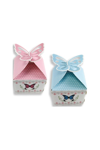 Mutluadim 50 Adet 5X7Cm Kelebek Demonte Karton Kutu