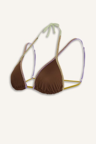 Defacto Lilyrose X Defacto Regular Fıt Bikini Üstü H8839ax26hsbn333 Kahve-bn333