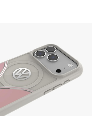 Volkswagen Apple iPhone 17 Pro Uyumlu Kılıf - Pudra Pembe