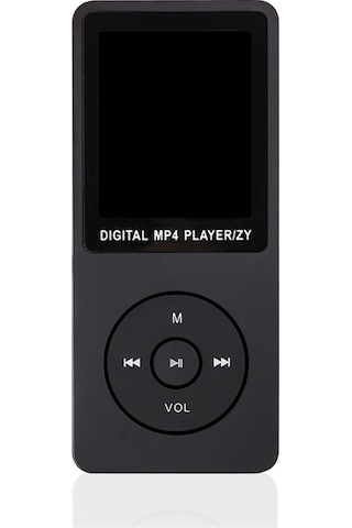 Springsun 1.8 İnç Tft Ekranlı Mp3 Çalar - Radyo, Kayıt, E-kitap Desteği, 64g Tf Kart Desteği, Siyah