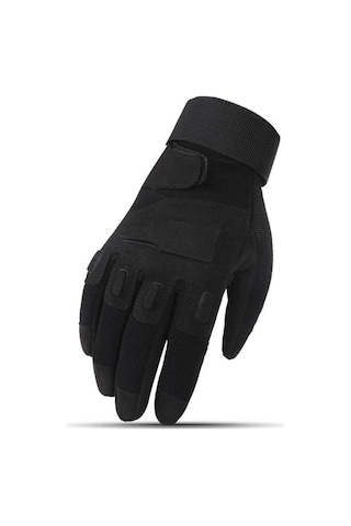 Taktik Tam Parmak Dokunmatik Eldiven-motosiklet-bisiklet-spor-outdoor-eldiven Xl-siyah