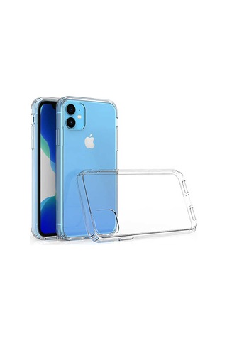 Apple Uyumlu iPhone 11 Kılıf Zore Nitro Anti Shock Silikon Renksiz