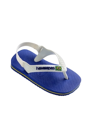 Havaianas Baby Brasıl Logo Iı Erkek Bebek Parmak Arası Sandalet 4140577 2711 Mavi
