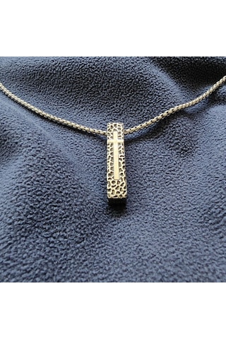 Çelik Koruyucu Haç Kolye Silver