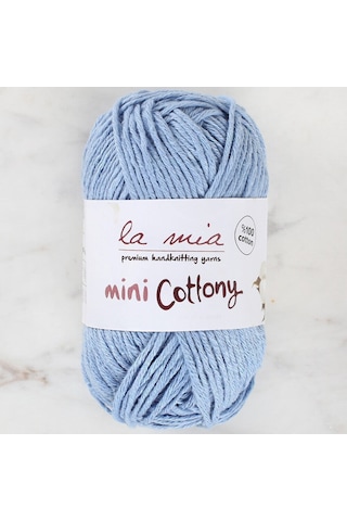 La Mia Mini Cottony 25 Gr Mavi Bebek El Örgü İpi -