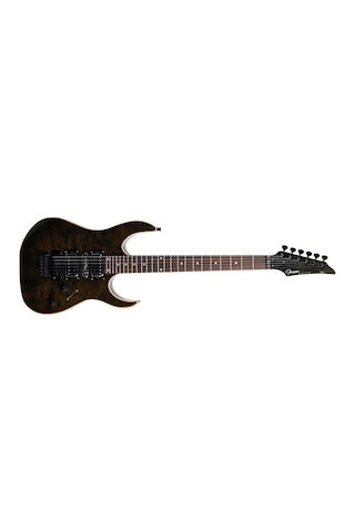 Guson Modern Superstrat Hsh Fr Tremolo Elektro Gitar Quilted Siyah