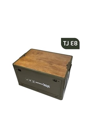 Katlanır Kamp Kutusu - 83 Litre Hacimli Ve Kullanışlı 001 Siyah