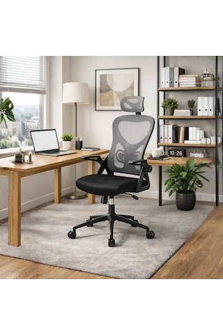 Action X Ergonomik File Sırtlı Yönetici Ve Çalışma Koltuğu Gri Gri