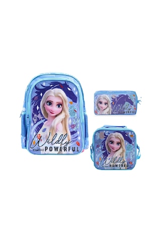 Okul Çantası 3'lü Set Açık Mavi