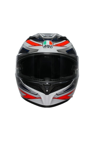 Agv Kask/k3 E2206 Mplk Space Matt Whıte Red Fluo Configuration Çok Renkli