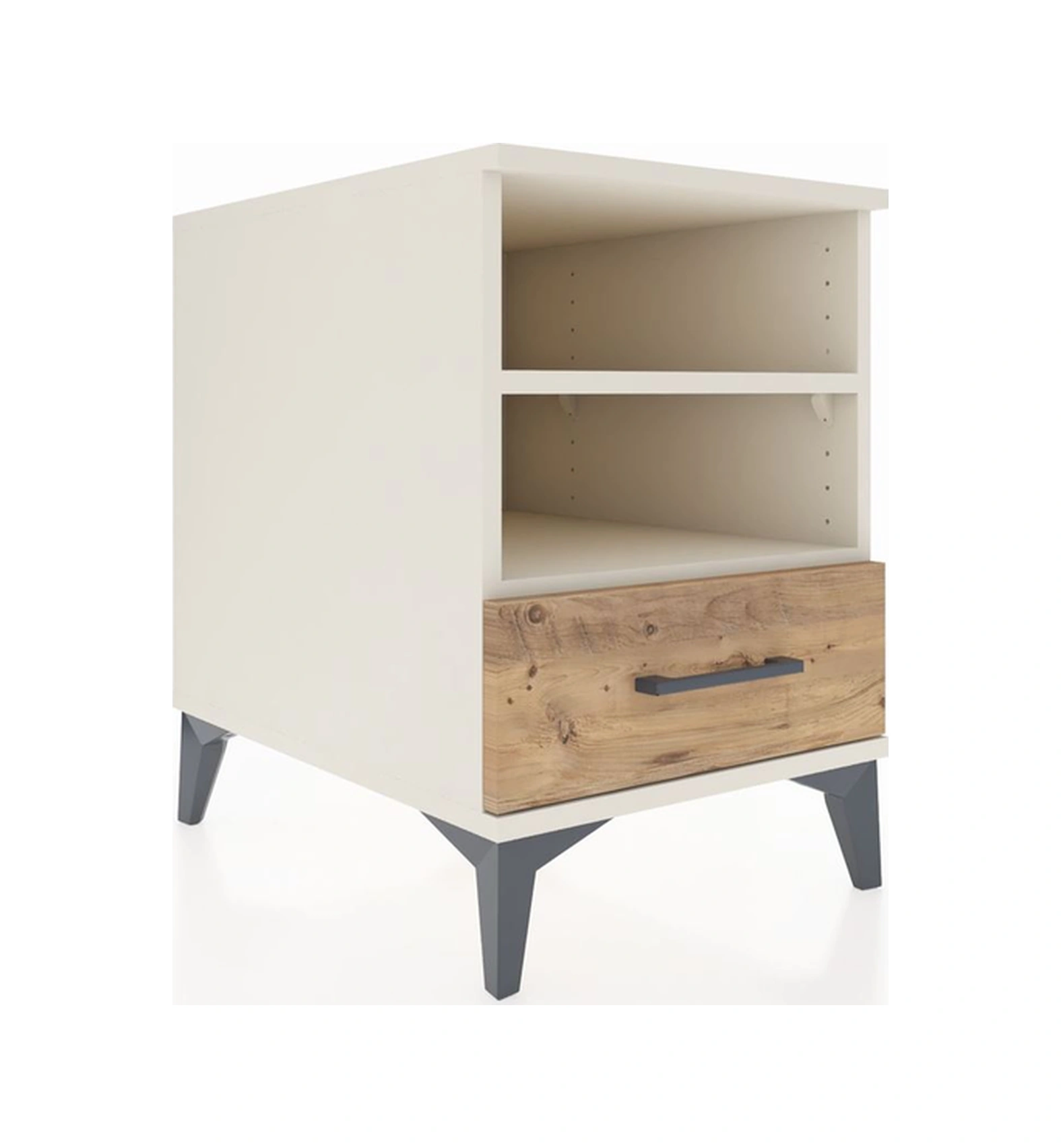 Kronos Komodin 2 Raflı Tek Çekmeceli 44x59x64 Aytaşı-çam Aytaşı