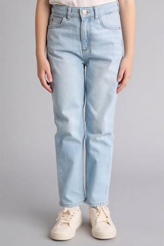 Defacto Mom Fıt Geniş Paça Jean Pantolon Kız Çocuk G0255a826smnm39 Mavi-nm39