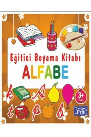 Eğitici Boyama Kitabı-Alfabe- Parıltı Yayınları