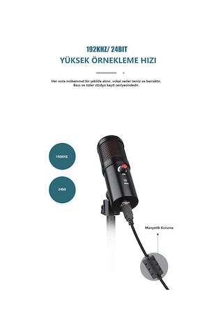 WellSound A6S-A Uzaktan Eğitim Yayıncı Mikrofon Seti