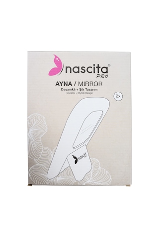 Nascita Pembe Büyüteçli 20x15 Cm Masa Üstü Makyaj Aynası Nasayna00046