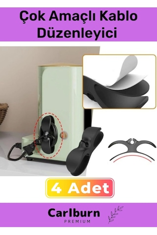 Özel Üretim Bilgisayar Notebook Şarj Kablosu Mutfak Çok Amaçlı Kablo Sarma Düzenleyici 4 Adet